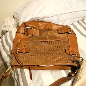 Elegant Tan Leather micheal Kors Women's Bag